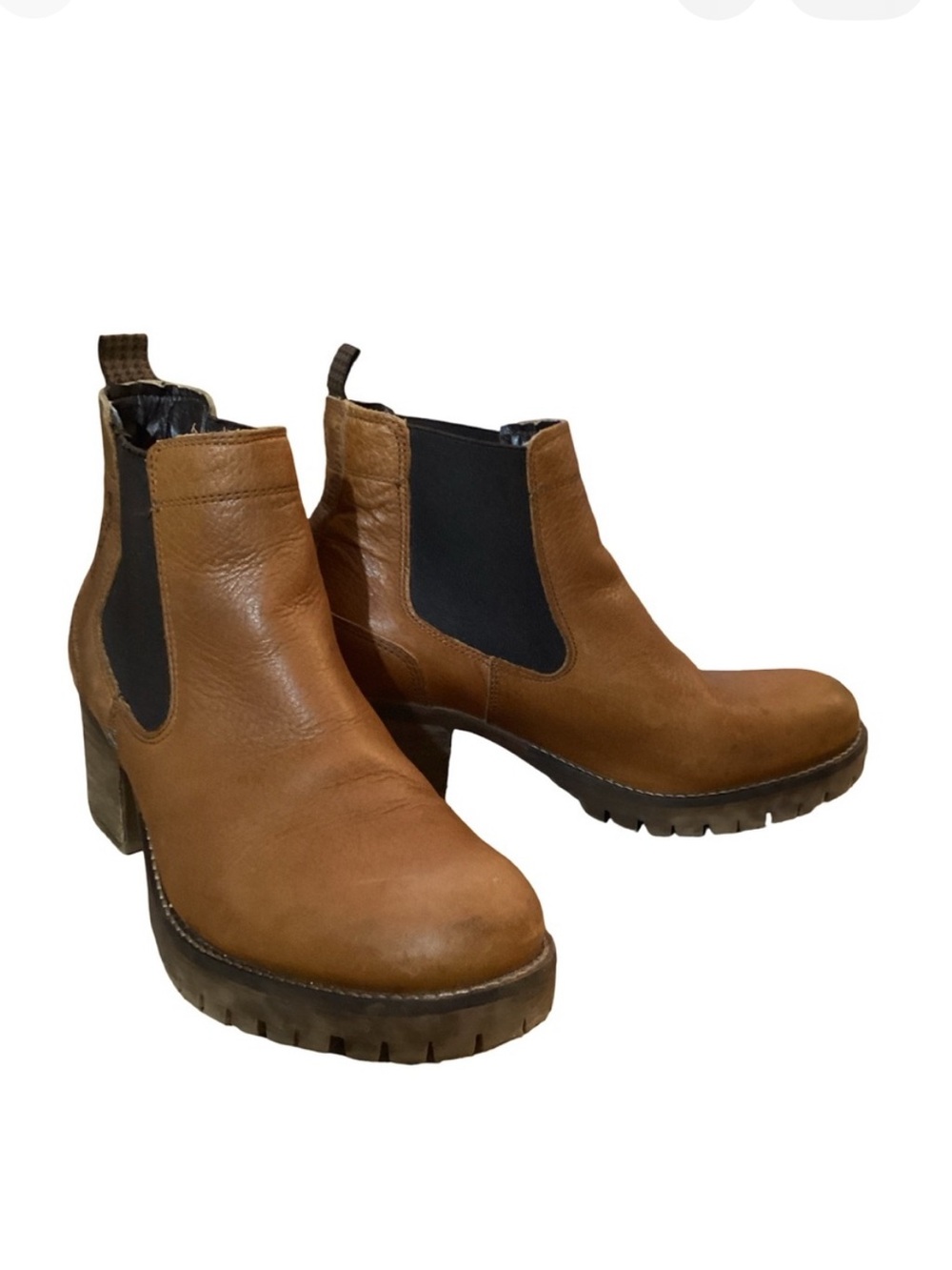 Bullboxer Cory Brown Leather Heeled Ankle Boots 9